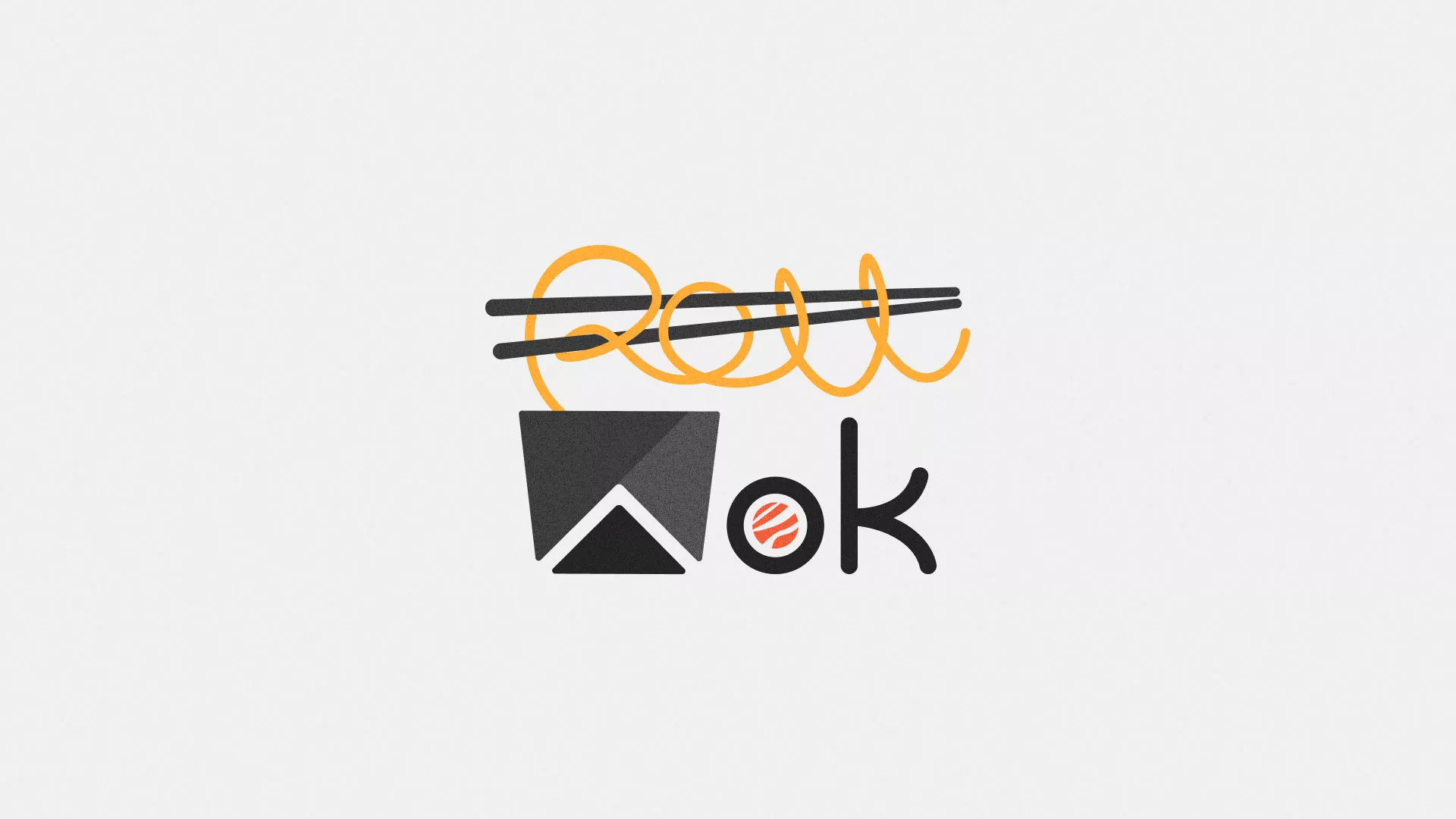 Разработка логотипа суши-бара «Roll Wok Club» в Нерчинске